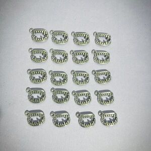 20pc Vampire Monster Charms - Silver - Spooky Halloween - Bulk Set - NWOT